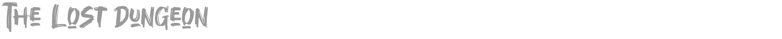 The Lost Dungeon font preview